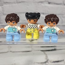 LEGO Duplo Minifigs Mini Figures Lot Of 3 Kids Children Twin Boys Little Girl  - £9.34 GBP