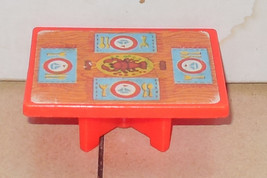 Vintage Fisher Price Little People Picnic Table #985 Play Family Houseboat FPLP - £11.41 GBP