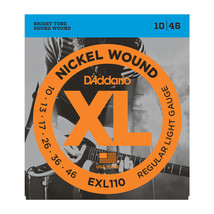 D&#39;Addario EXL110 Nickel Wound Electric Guitar Strings, Regular Light, 10-46-DS - £5.52 GBP