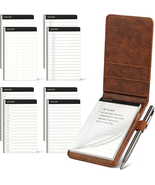 10 Pieces Notepad Holder Set Pocket Notebook - Included Mini Pocket Note... - $13.11