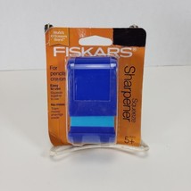 NEW Blue Fiskars Squeeze Wedge Sharpener - Pencils &amp; Crayons. Ships Fast! - £4.69 GBP
