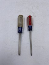 Craftsman Set of 2 Screwdrivers 1/8 Flat Head and #1 Phillips Head Made ... - £10.93 GBP