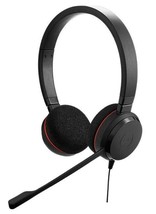 Jabra Evolve 20 UC Wired Duo Headset Stereo Over the Ear Headphones Black - £26.90 GBP