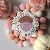 Nuts About Fall Acorn Vinyl Sticker - $2.85