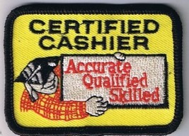 Home Depot Patch Certified Cashier Accurate Qualified Skilled 2&quot; x 2 3/4&quot; - $4.94