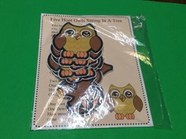 Five Hoot Owls Flannel Board Set  -  Laminated Activity Set - Teaching S... - $14.07