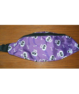 NEW Halloween Fanny Pack purple skull zipper pouch adjustable waist bag - $4.95