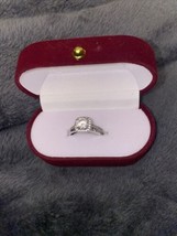 1 Ct Moissanite Engagement Ring Round Brilliant Cut Gra Certificate. Sz 6.5 - £33.67 GBP