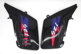 fits Suzuki TS 125 Black Side Panel Set with Red Stickers - $48.49