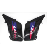 fits Suzuki TS 125 Black Side Panel Set with Red Stickers - €41,33 EUR