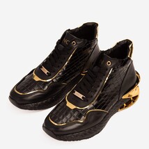 Bellagio Black & Gold High-Top Men Sneaker image 5