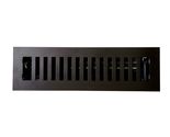 Signature Hardware 489221 Modern Steel Floor/Wall Register - Matte Black - $33.31 CAD