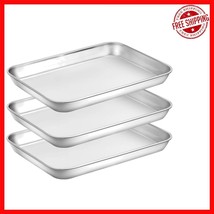 Elegant 3-Piece Set of Small Baking Sheets - Rust Resistant and Easy Clean - $752.39 MXN