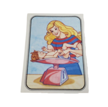 VINTAGE 1983 MATTEL FIGURINE PANINI BARBIE ALBUM STICKER NOS NEW OLD STO... - $4.75
