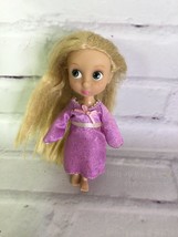 Disney Store Tangled Princess Rapunzel Animator Collection Mini 5&quot; Doll Loose - £8.12 GBP