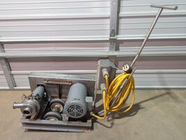 Ladish Tri-Clover Pump Cart with Motor &amp; Belt Cover / 1.5” x 2” Centrifu... - $882.71 CAD