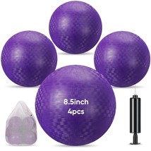 4 Pcs Playground Ball 8.5 Inches Inflatable Ball Dodgeball Balls With 1 Pcs Hand - £25.27 GBP