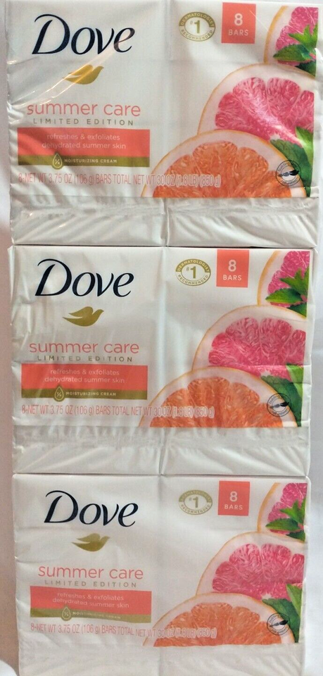 24 Dove Summer Care Bar Soap Limited Edition 3.75 oz Each - $79.00