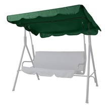 165X120Cm Patio Swing Canopy Top Cover Replacement Uv30+ Outdoor Shading Green - £36.76 GBP