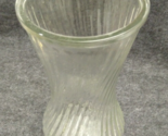 Hoosier Clear Glass Twist Ribbed Vase #4091 Vintage - $22.99