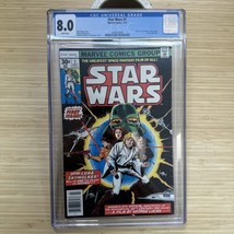 STAR WARS #1 CGC 8.0 JULY 1977 Part 1 of New Hope movie adaptation News stand - £197.09 GBP