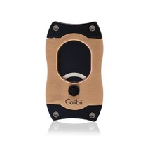 Colibri S-Cut Cigar Cutter Rose Gold &amp; Black w/Black Blades - CU500T17 - $878.27 MXN