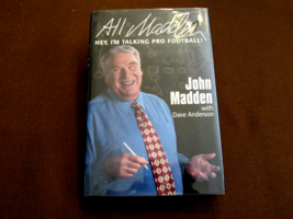 JOHN MADDEN SBC OAK RAIDERS HOF SIGNED AUTO ALL MADDEN 1ST ED. BOOK BECK... - $395.99