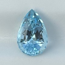 1.58 Cts Natural Aquamarine Blue Pear Cut Loose Gemstone For Jewellery - £240.55 GBP