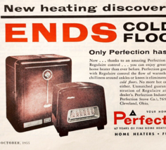 1955 Perfection Home Heater Advertisement Vintage Furnace Appliances DWF12 - $19.99