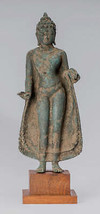 Ancien Indonésien Style Bronze Javanais Teaching Bouddha - 30cm/12 &quot; - £1,774.72 GBP