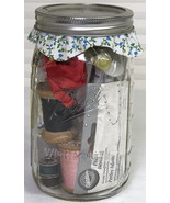 Vintage Sewing Accessories Jar - $72.98 MXN