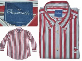 Faconnable Men&#39;s Shirt Size European L / M Us FC01 T1G - £50.16 GBP