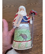 ✿ New JIM SHORE Figurine NEW ZEALAND SANTA Sheep Birds Flag Christmas St... - $78.07 CAD