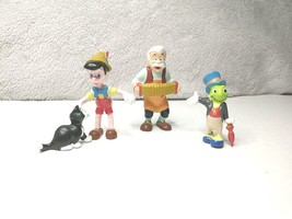 Vintage Applause Disney Pinocchio With Jiminy Cricket, Jiminy And Geppet... - $33.36