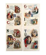 1901 Bible Story Alphabet Lot Of 4 Victorian Lithograph Religion Christi... - €42,96 EUR
