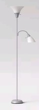 Room Essentials™ ~ 3-Way Switch ~ Silver Floor Lamp w/Task Lamp ~ Plasti... - $1,117.47 MXN