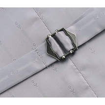 Men's Renoir Suit Vest V-neck Adjustable Strap 5Button 2Pockets 202-2 Lt Gray image 5