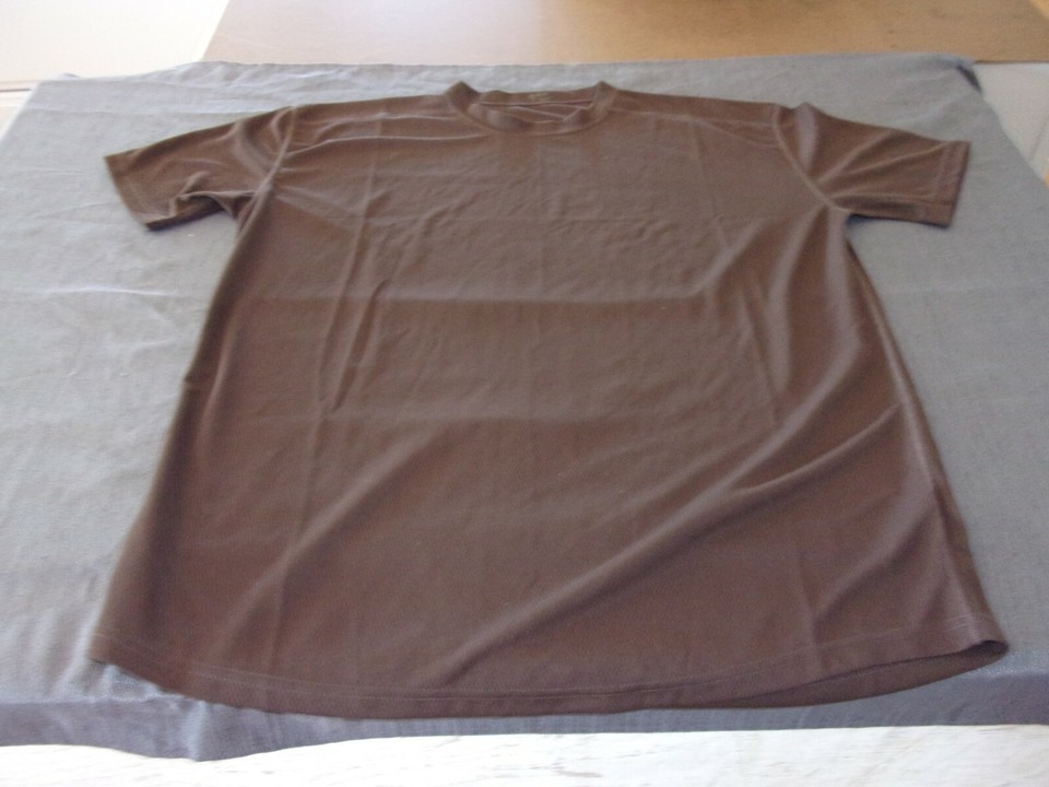 NEW DARK BROWN GREAT UK BRITAIN ARMY MILITARY SHIRT VENTED MOISTURE WICKING XL Item image 2