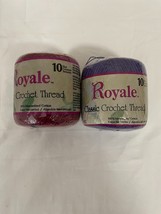 Royale Classic Crochet Thread 2 pcs Size 10 - e352 - $4.75