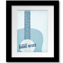 Me and Bobby McGee by Janis Joplin - Rock Song Lyric Art Print, Canvas o... - £15.22 GBP+