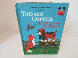 WALT DISNEY&#39;S TOD AND COPPER FOX &amp; HOUND 1981 RANDOM HOUSE HARDCOVER CHI... - $4.90