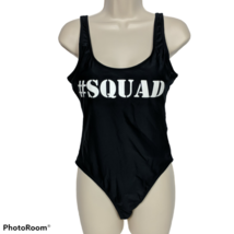NWT California Waves # Squad Graphic One Piece Swimsuit Large Black Padded - $15.25