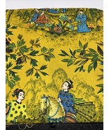 House N Home Vintage Fabric Japanese Theme 39&quot;x48&quot; - $662.49 MXN