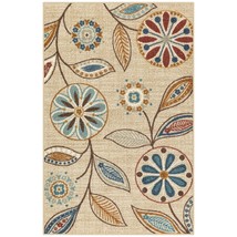 Maples Rugs Reggie Floral Kitchen Rugs Non Skid Accent Area Carpet [Made... - $46.99