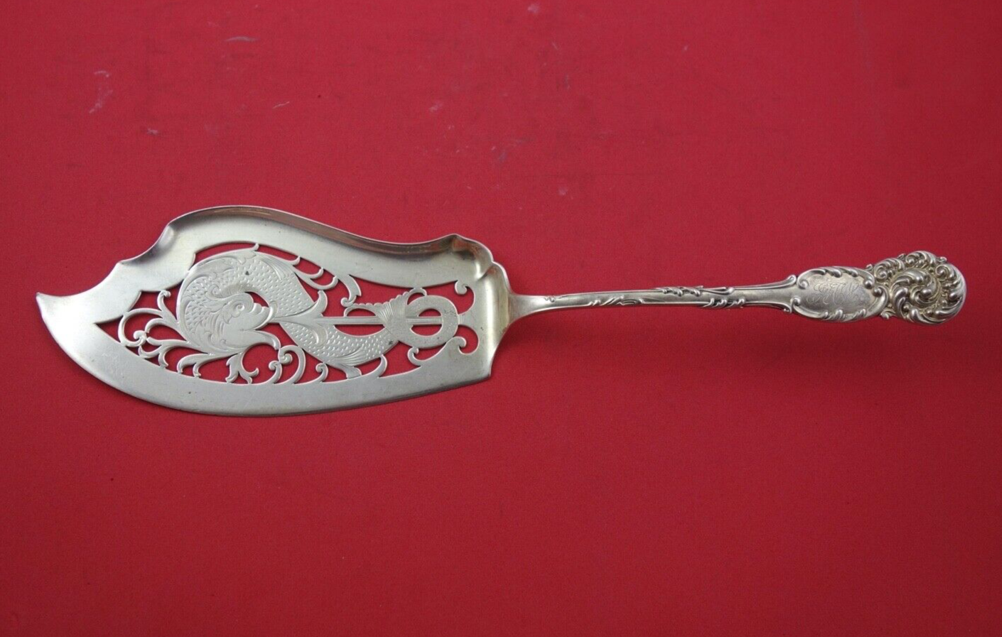 Primary image for La Reine by Reed and Barton Sterling Silver Fish Server pierced  11 3/4"