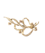 Gerrys Ribbon Bow Rhinestone Silver Tone Pin Brooch Signed Vintage Estat... - €12,16 EUR