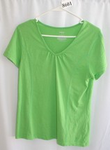 DANSKIN GREEN ROUND NECK SHORT SLEEVE TEE SIZE L(12-14) #8601 - £5.06 GBP