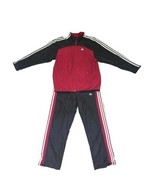 Adidas Jacket Mens Medium Black Red  Clima365 Full Tracksuit Activewear  - $65.55