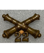 SPANISH AMERICAN WAR, U.S. ARMY, 22nd FIELD ARTILLERY, CAP BADGE, ENLISTED - €30,29 EUR