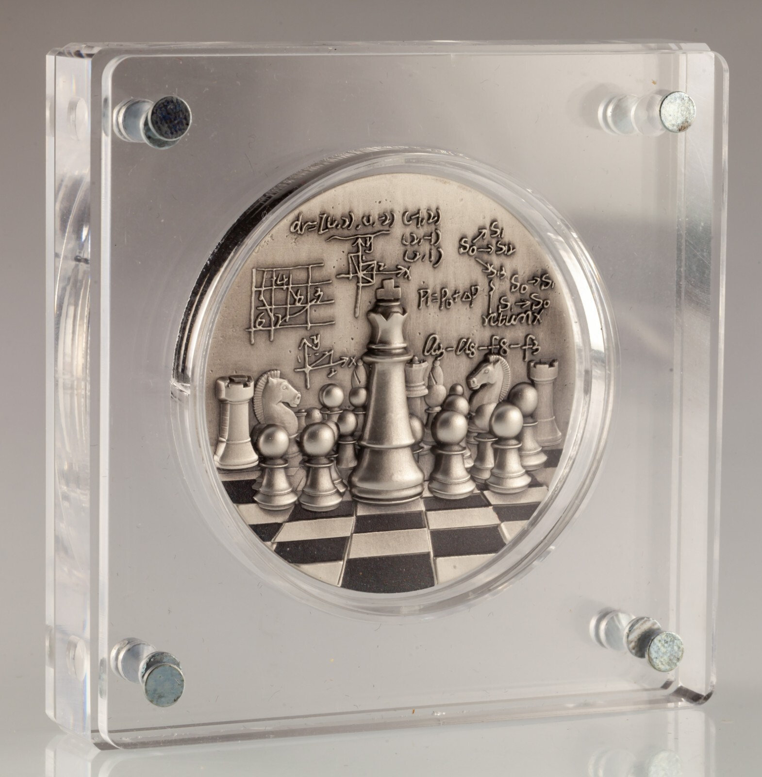 2024 2 OZ Antik Silbermünze Int &#39;L Schach Republik Of Kamerun W / Etui &amp;... - $312.67